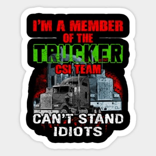 Trucker T Shirts | Truck Driver Sticker